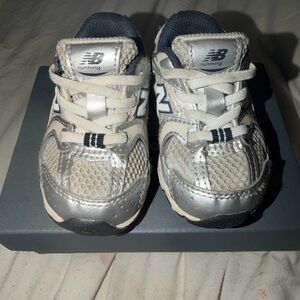 530 Bungee New Balance toddler Navy/Silver